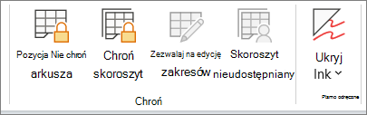 nie chroń arkusza