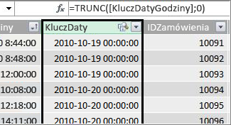 Kolumna KluczDaty