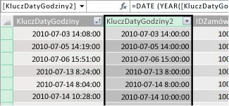Kolumna KluczDatyGodziny