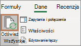 Wskaźnik myszy na przycisku Odśwież wszystko