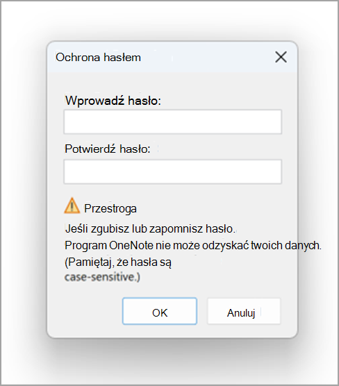 zrzut ekranu przedstawiający ochronę hasła three.png