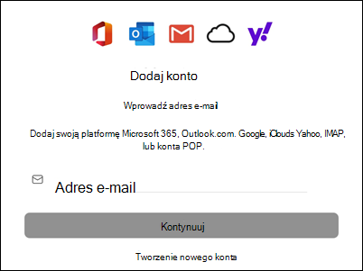 Dodaj konto do Outlook dla komputerów Mac