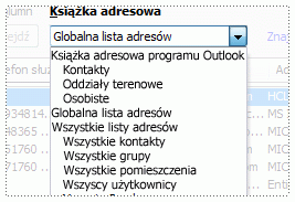 Lista książek adresowych