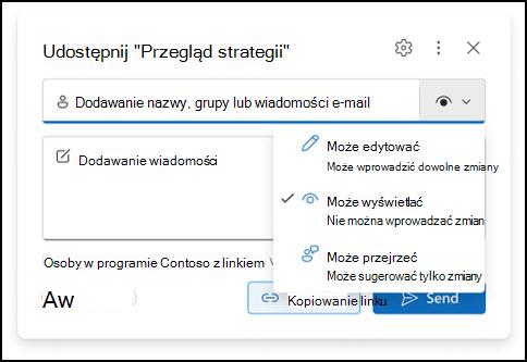 Okno nowych uprawnień załącznika w programie Outlook