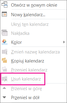 Polecenie jest wyszarzone