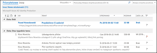 Do widoku listy możesz dodać kolejne kolumny.