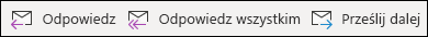 Elementy menu Odpowiedz