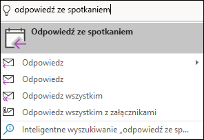 Znajdowanie elementów menu za pomocą funkcji Powiedz mi, co chcesz zrobić