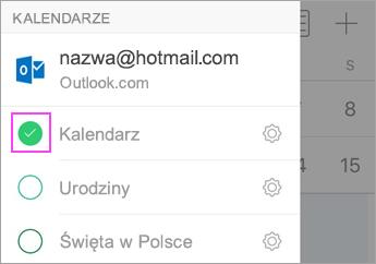 Sprawdzanie synchronizacji kalendarza