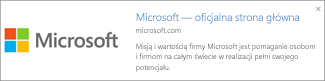 Podgląd linku