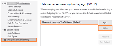 Nowoczesne uwierzytelnianie w programie Outlook Mozilla — krok 2 C
