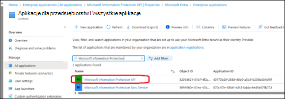 MS Information Protection API