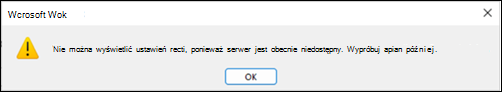 Błąd autoodpowiedzi programu Outlook