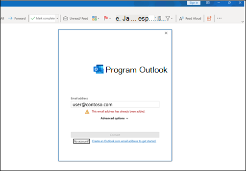 Błąd logowania do lokalnego programu Outlook