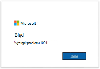 Wystąpił błąd 