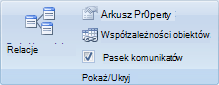 Obraz wstążki programu Access