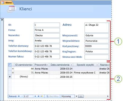 Formularz jednoelementowy