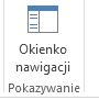 Przycisk pokazywania okienka nawigacji w programie Access