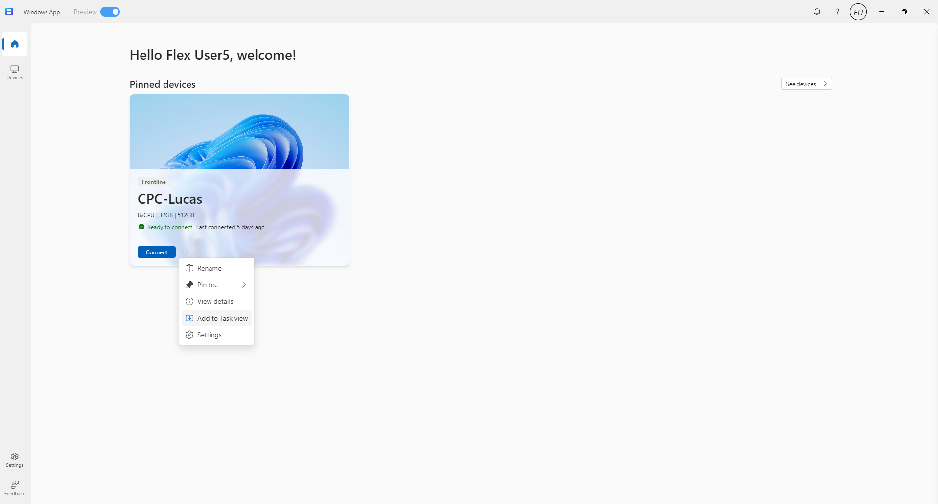 Strona główna aplikacja dla systemu Windows