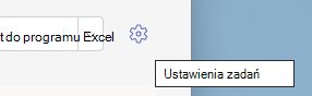 Ustawienia zadania