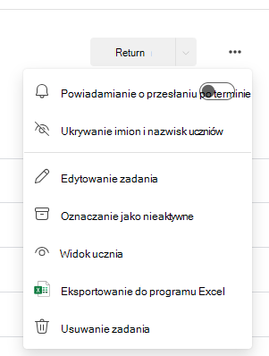 Zrzut ekranu przedstawiający opcję powiadomienia.