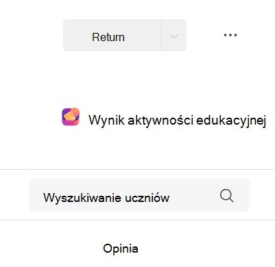 Zrzut ekranu przedstawiający wynik działania edukacyjnego.