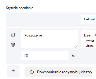Punkty ważone