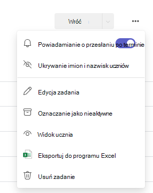 Okno dialogowe Opcje