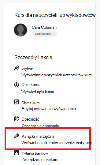 Link do książek i narzędzi Blackboard dla platformy Microsoft Education