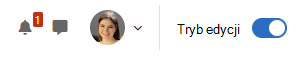 Przełącznik edycji kursu Moodle