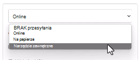 narzędzie zewnętrzne