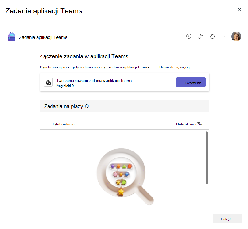 Zadania połączone w aplikacji Teams