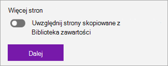 Zrzut ekranu przedstawiający stronę rozpowszechniania.