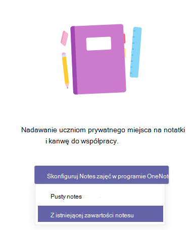 Zrzut ekranu przedstawiający istniejącą zawartość.