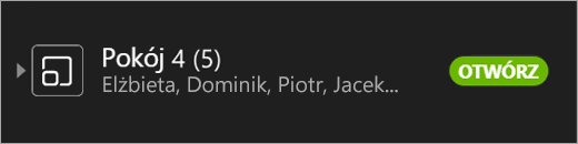 Otwarty osobny pokój.
