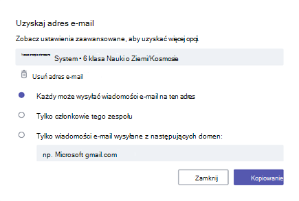 Pobierz wiadomości e-mail