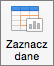 Zrzut ekranu przedstawiający kliknięcie pozycji Wybierz dane na karcie Projekt wykresu.