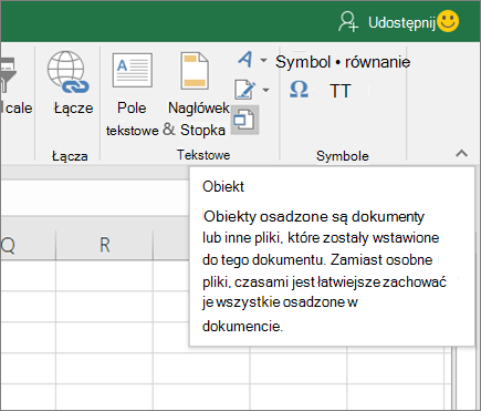 Lista Wstaw obiekt
