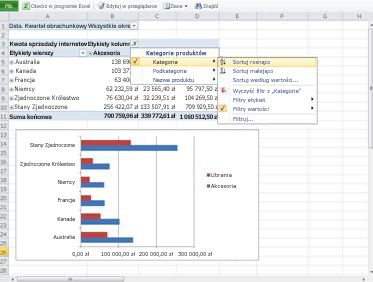 Używanie aplikacji Excel Web App w bibliotece programu SharePoint ...