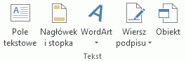 Obraz Wstążki programu Excel