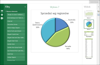 Przykładowy skoroszyt wyświetlany w widoku galerii