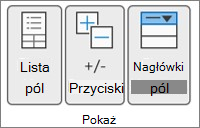 Obraz Wstążki programu Excel