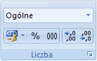 Obraz Wstążki programu Excel