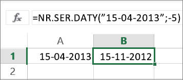 Odejmowanie miesięcy od daty