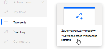 Tworzenie zautomatyzowanego przepływu za pomocą usługi Power Automate