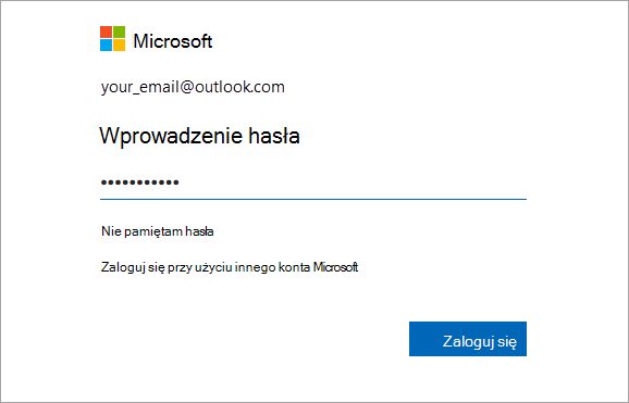 Wprowadź hasło