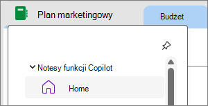 Notesy funkcji Copilot w programie OneNote