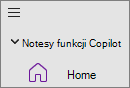 opcja Notesy funkcji Copilot w programie OneNote