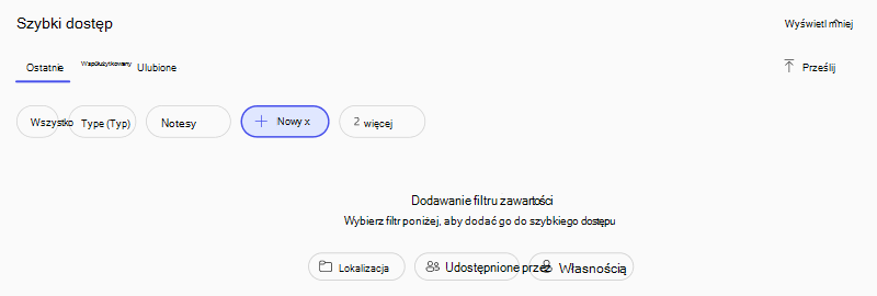 zrzut ekranu dodatkowych filtrów w wynikach wyszukiwania aplikacji Microsoft Copilot