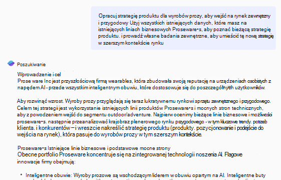 Raport funkcji Poszukiwanie